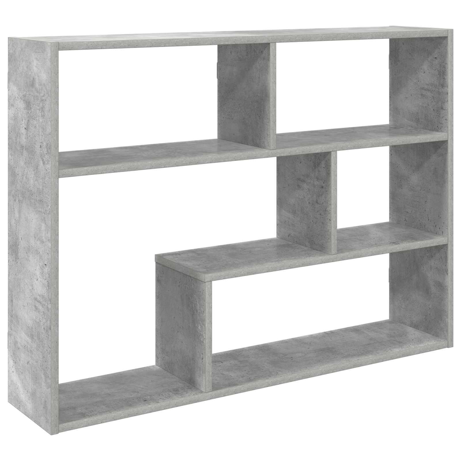 Polica na zidu Zidna montaža Betonska siva 95 x 20 x 69,5 cm