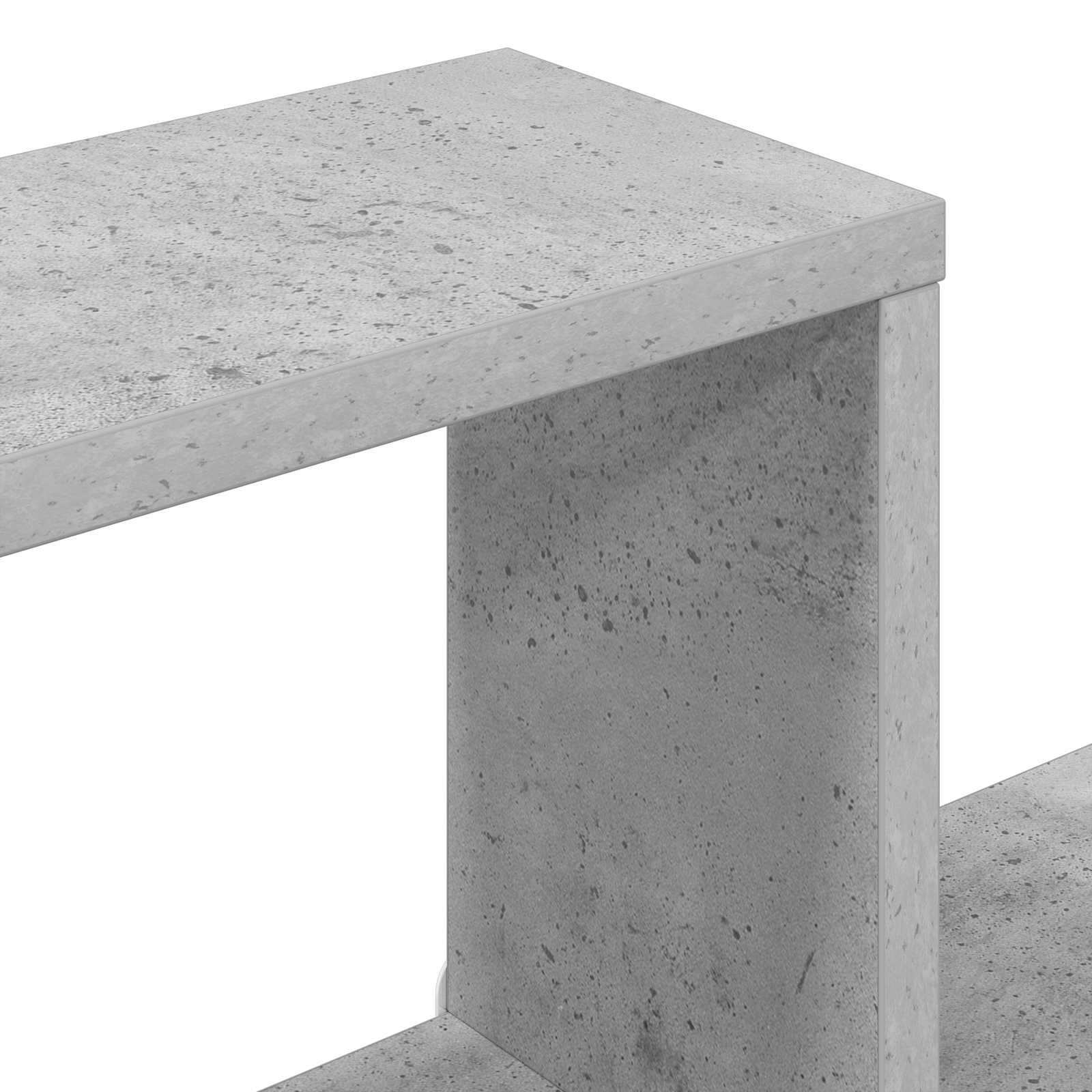Polica na zidu Betonska siva 90 x 25 x 90 cm Konstruirano drvo