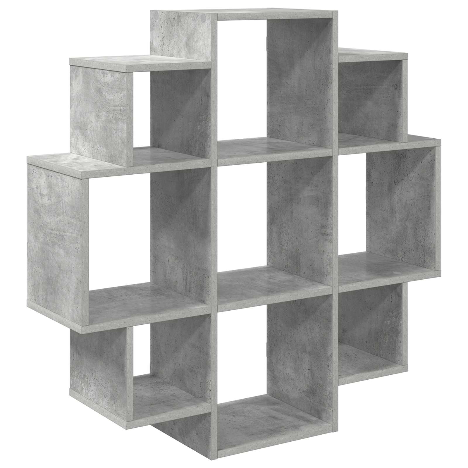 Polica na zidu Betonska siva 90 x 25 x 90 cm Konstruirano drvo