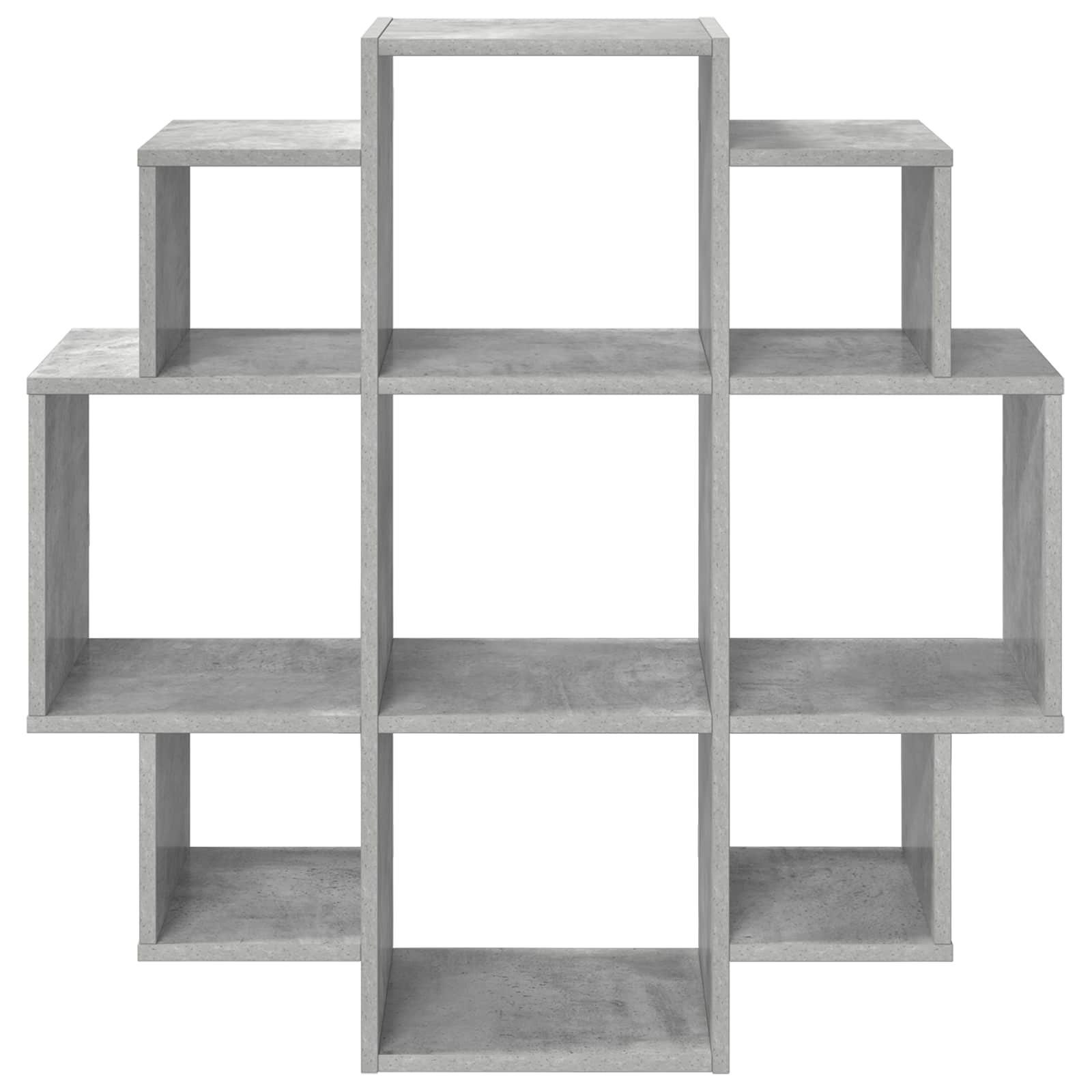 Polica na zidu Betonska siva 90 x 25 x 90 cm Konstruirano drvo