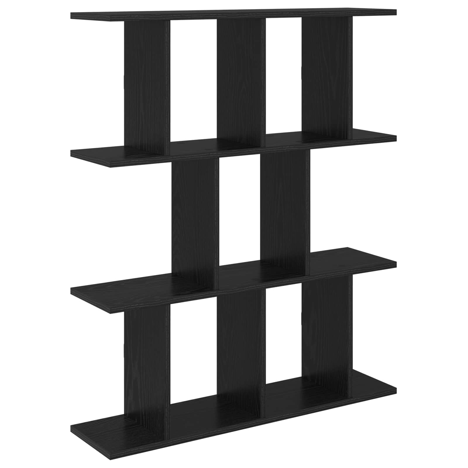 Polica na zidu Crni hrast 80 x 20 x 96 cm Konstruirano drvo