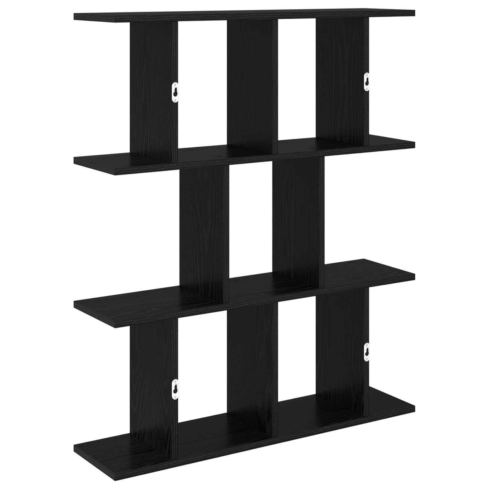 Polica na zidu Crni hrast 80 x 20 x 96 cm Konstruirano drvo