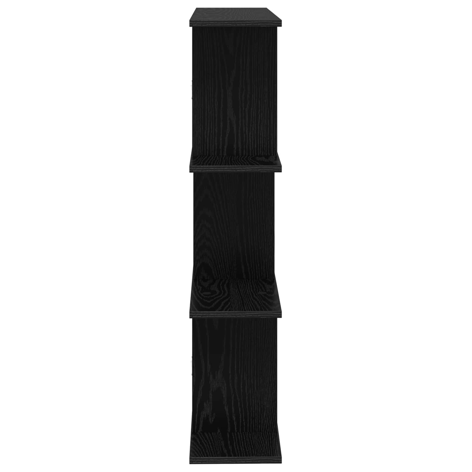 Polica na zidu Crni hrast 80 x 20 x 96 cm Konstruirano drvo
