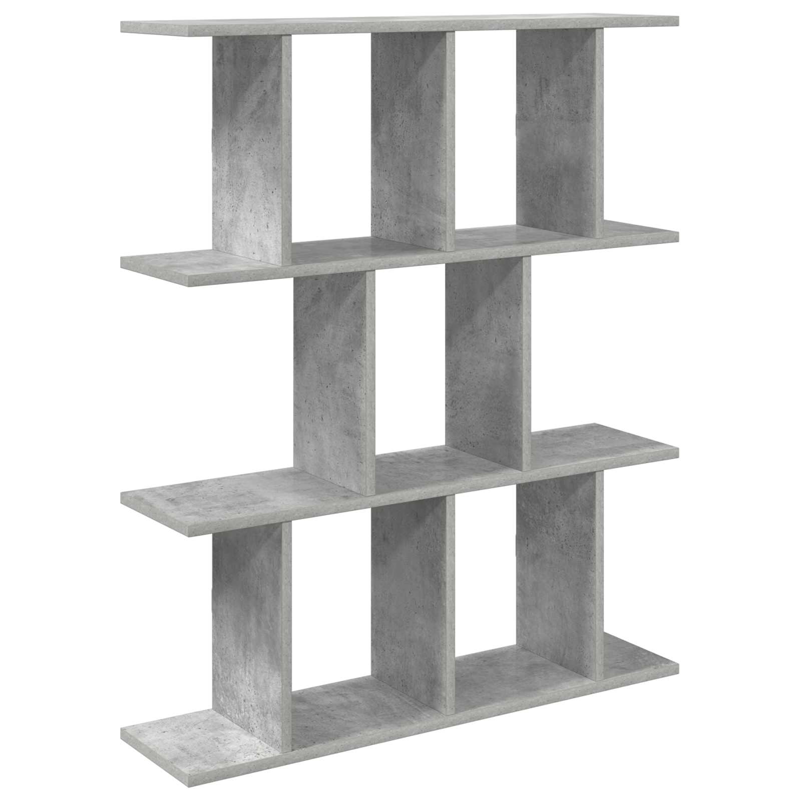 Polica na zidu Betonska siva 102 x 20 x 96 cm Konstruirano drvo