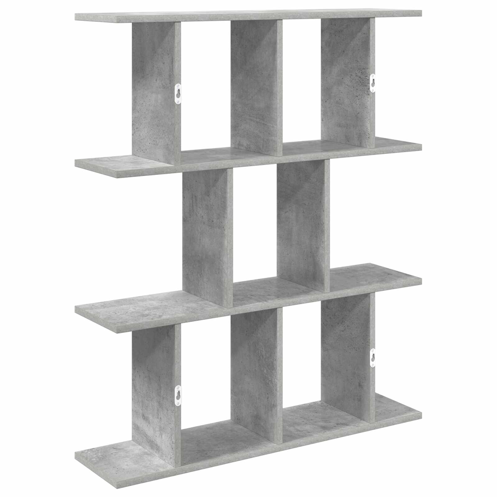 Polica na zidu Betonska siva 102 x 20 x 96 cm Konstruirano drvo