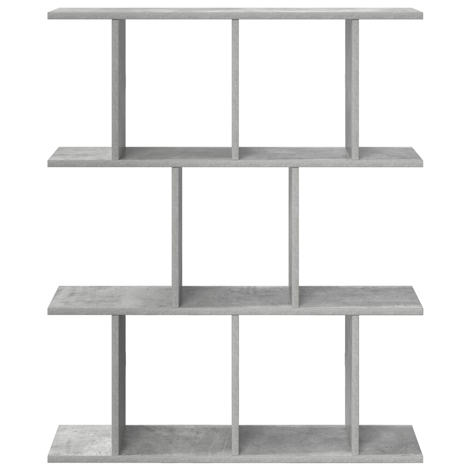 Polica na zidu Betonska siva 102 x 20 x 96 cm Konstruirano drvo