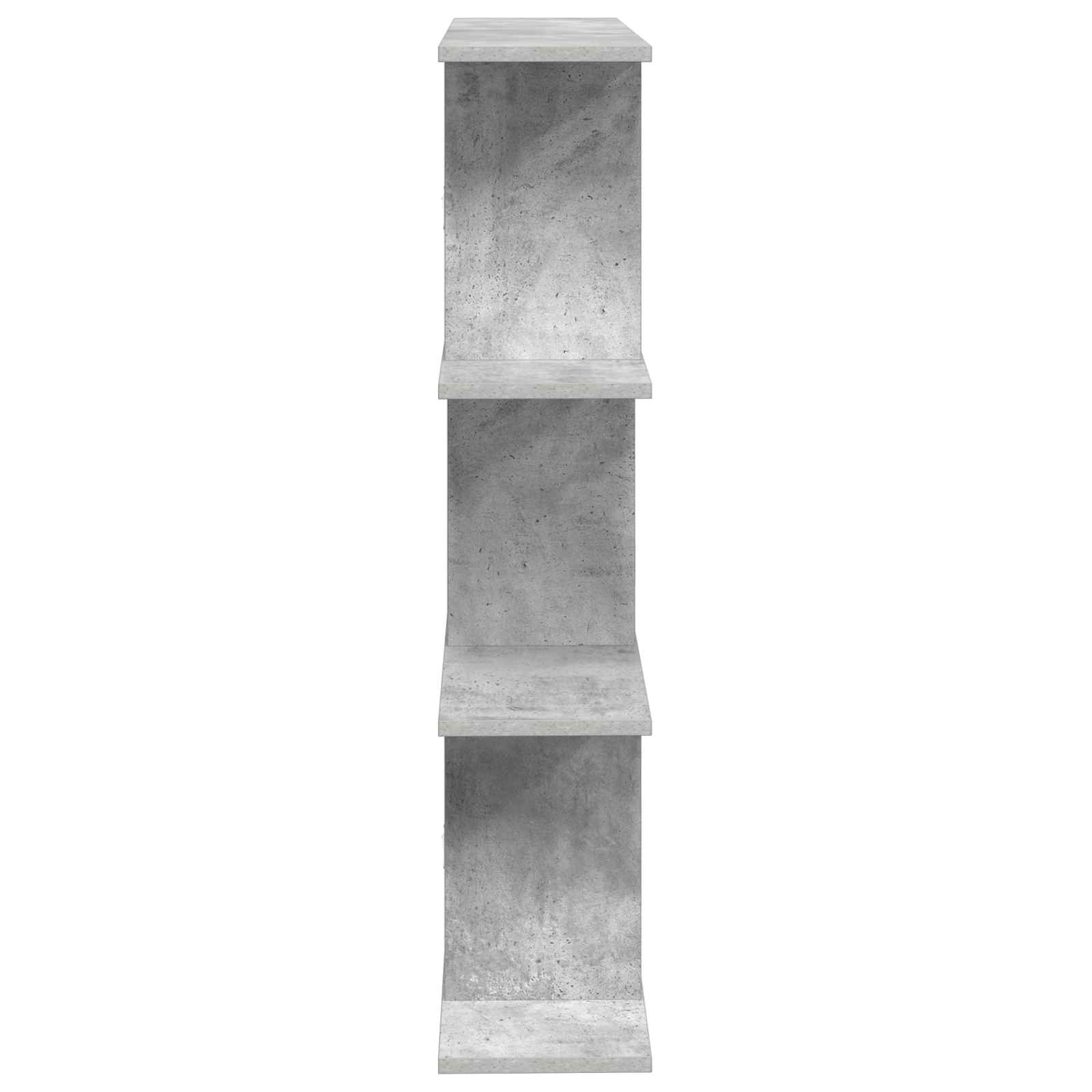 Polica na zidu Betonska siva 102 x 20 x 96 cm Konstruirano drvo