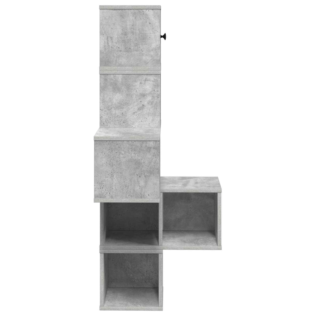 Police za kutne zidne Betonska siva 48 x 48 x 120 cm