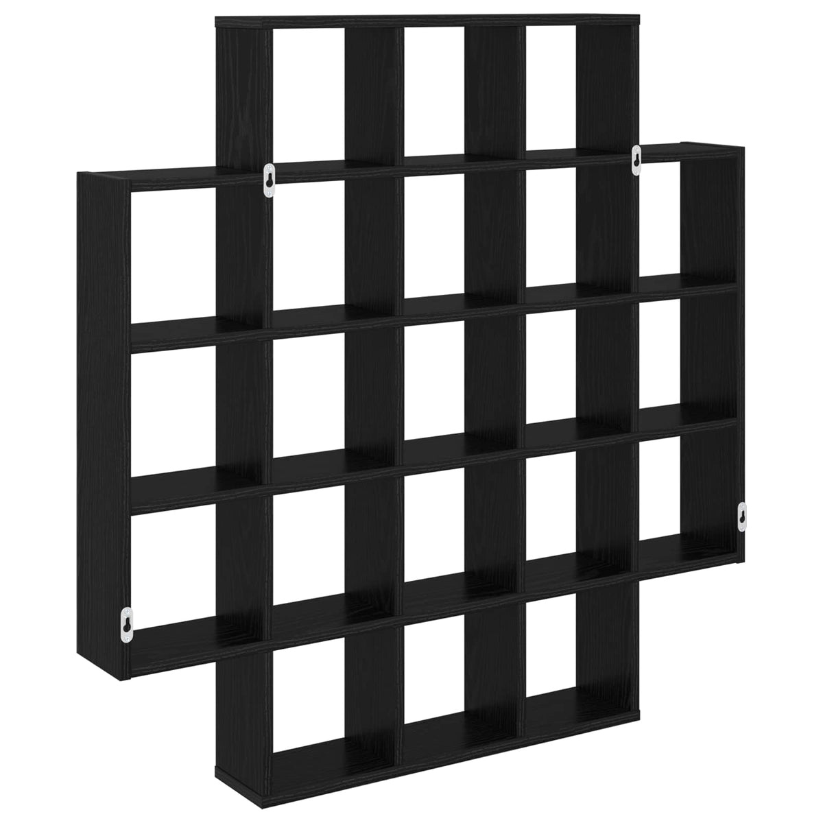 Polica na zidu Crni hrast 100 x 13 x 100 cm Konstruirano drvo