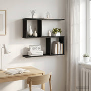 Polica na zidu Crni hrast 60 x 12 x 50,5 cm Konstruirano drvo
