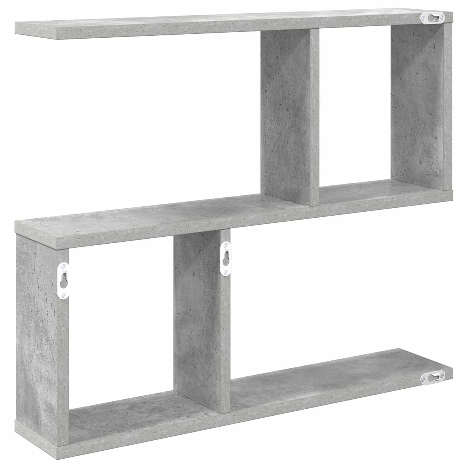 Polica na zidu Betonska siva 60 x 12 x 50,5 cm