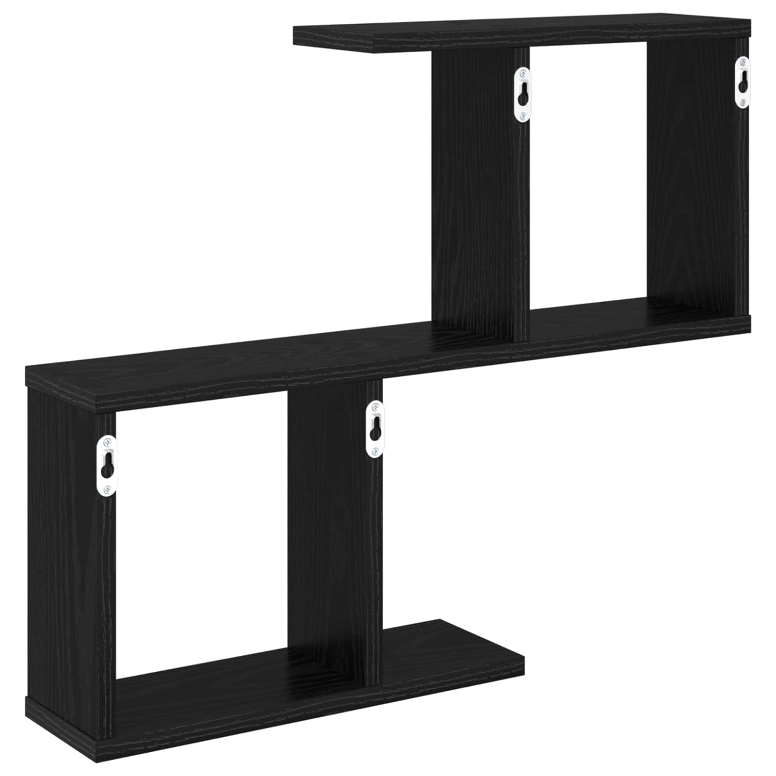 Polica na zidu Crni hrast 60 x 12 x 50,5 cm Konstruirano drvo
