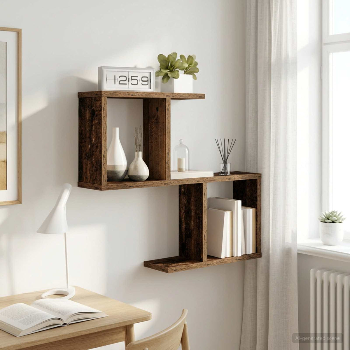 Polica na zidu Staro drvo 60 x 12 x 50,5 cm Konstruirano drvo