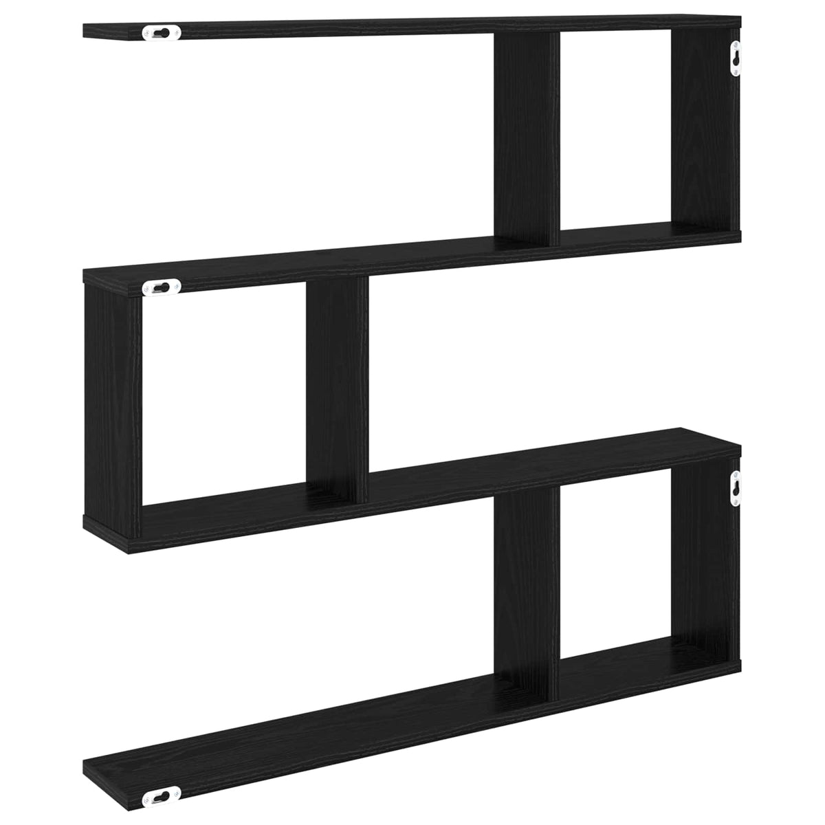 Polica na zidu Crni hrast 80 x 12 x 79,5 cm Konstruirano drvo