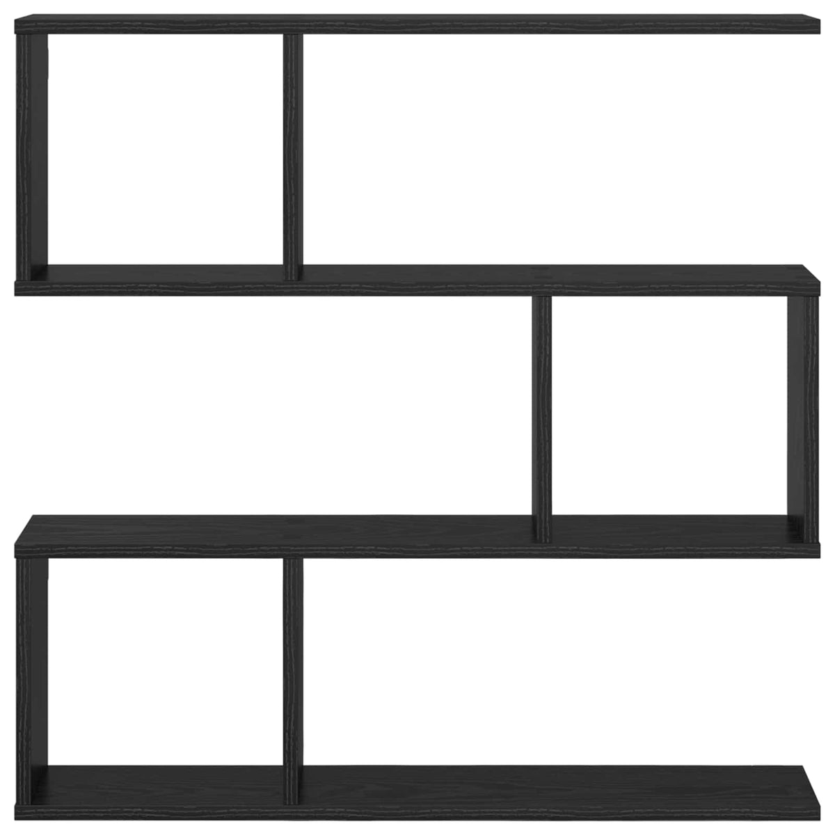 Polica na zidu Crni hrast 80 x 12 x 79,5 cm Konstruirano drvo