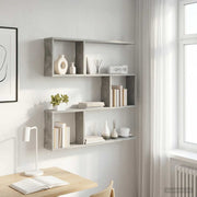 Polica na zidu Betonska siva 80 x 12 x 79,5 cm