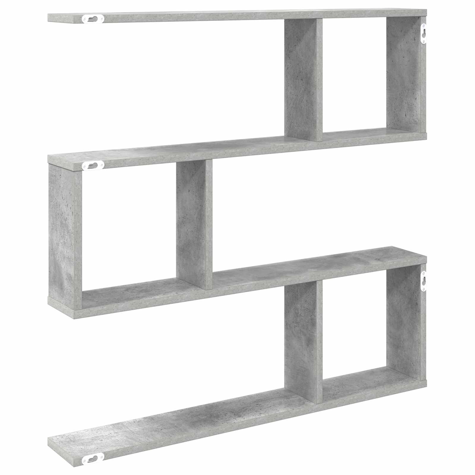 Polica na zidu Betonska siva 80 x 12 x 79,5 cm