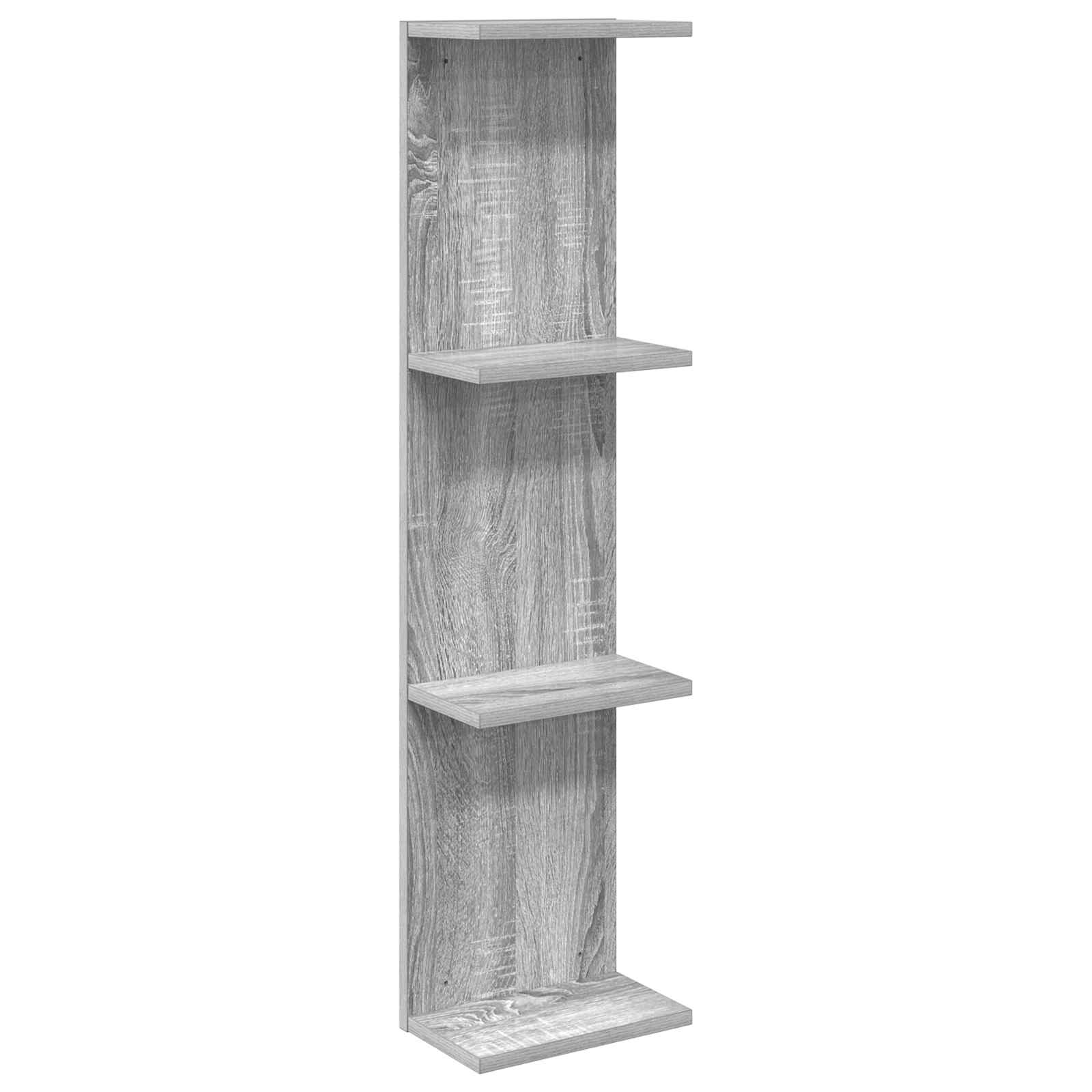 Polica na zidu Siva Sonoma 25 x 15 x 100 cm Konstruirano drvo
