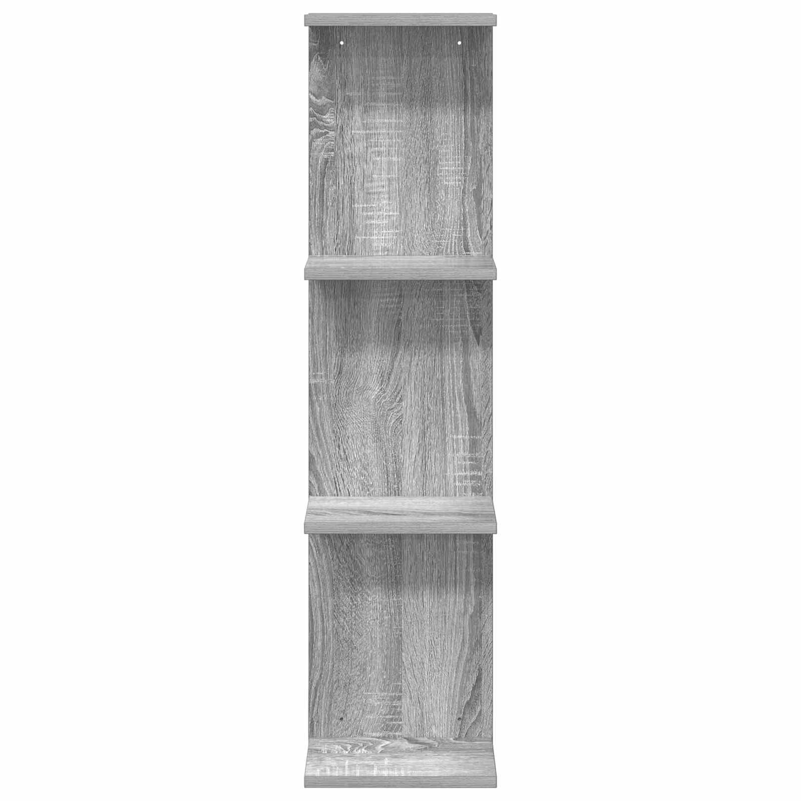 Polica na zidu Siva Sonoma 25 x 15 x 100 cm Konstruirano drvo