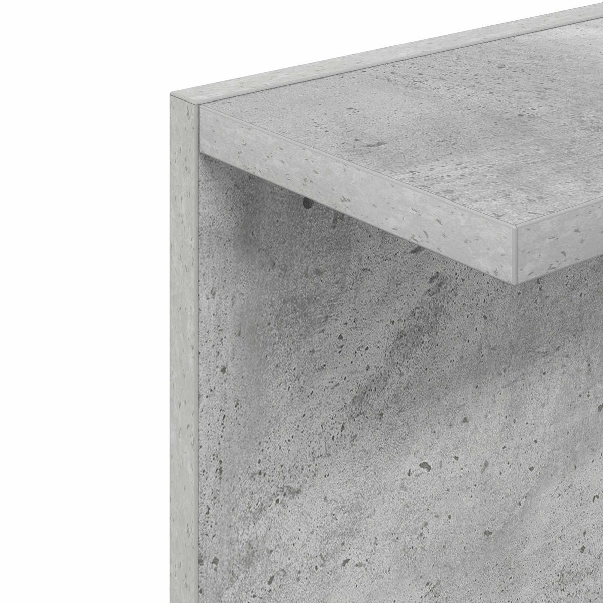 Polica na zidu 2 kom. Betonska siva 30 x 15 x 100 cm