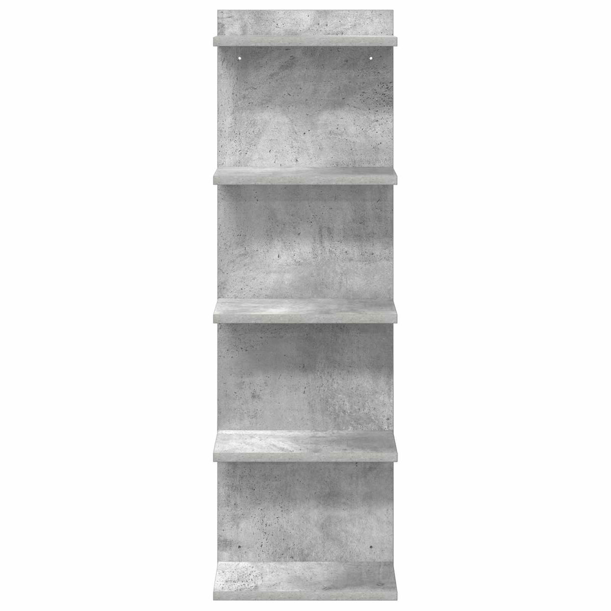 Polica na zidu 2 kom. Betonska siva 30 x 15 x 100 cm