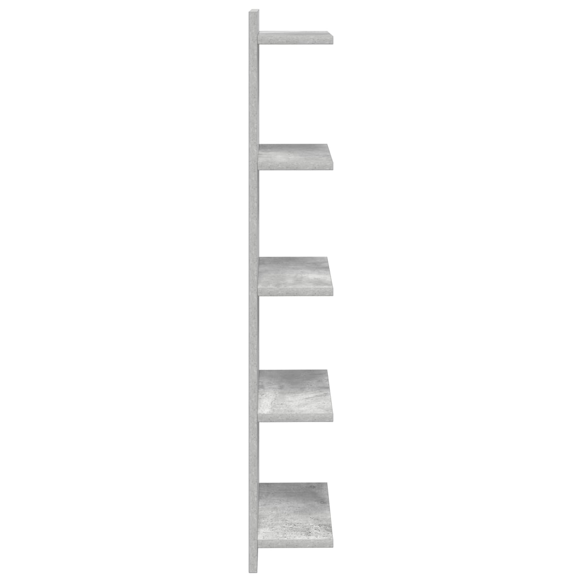 Polica na zidu 2 kom. Betonska siva 30 x 15 x 100 cm