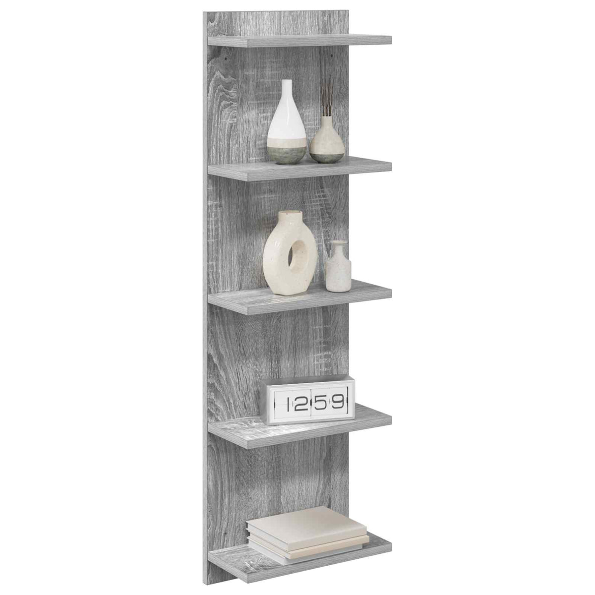 Polica na zidu Siva Sonoma 30 x 15 x 100 cm Konstruirano drvo