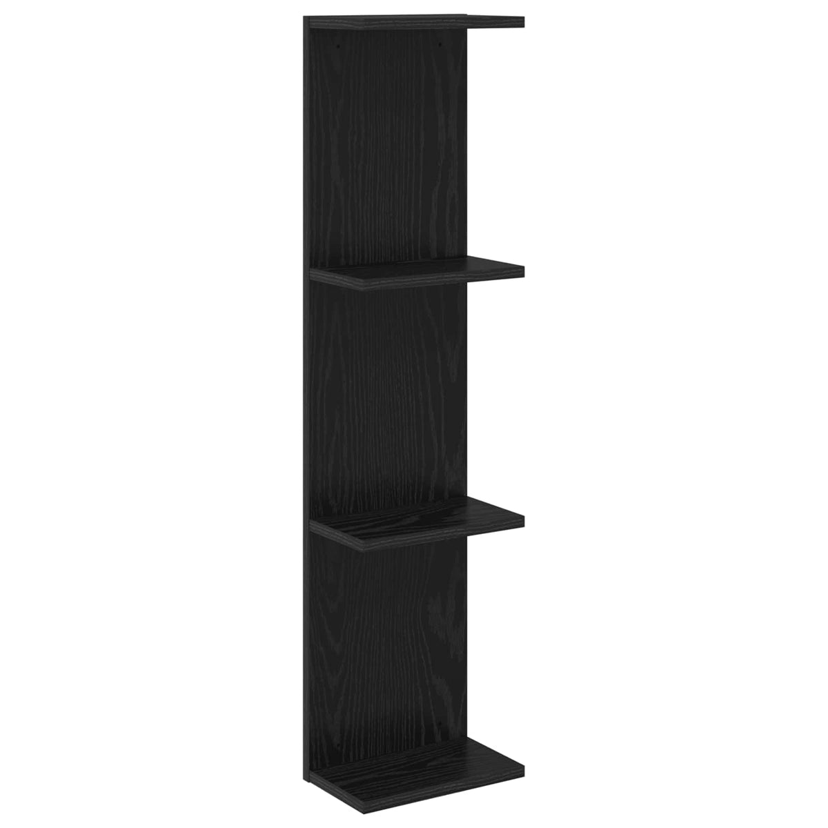 Polica na zidu Crni hrast 22 x 15 x 100 cm Konstruirano drvo