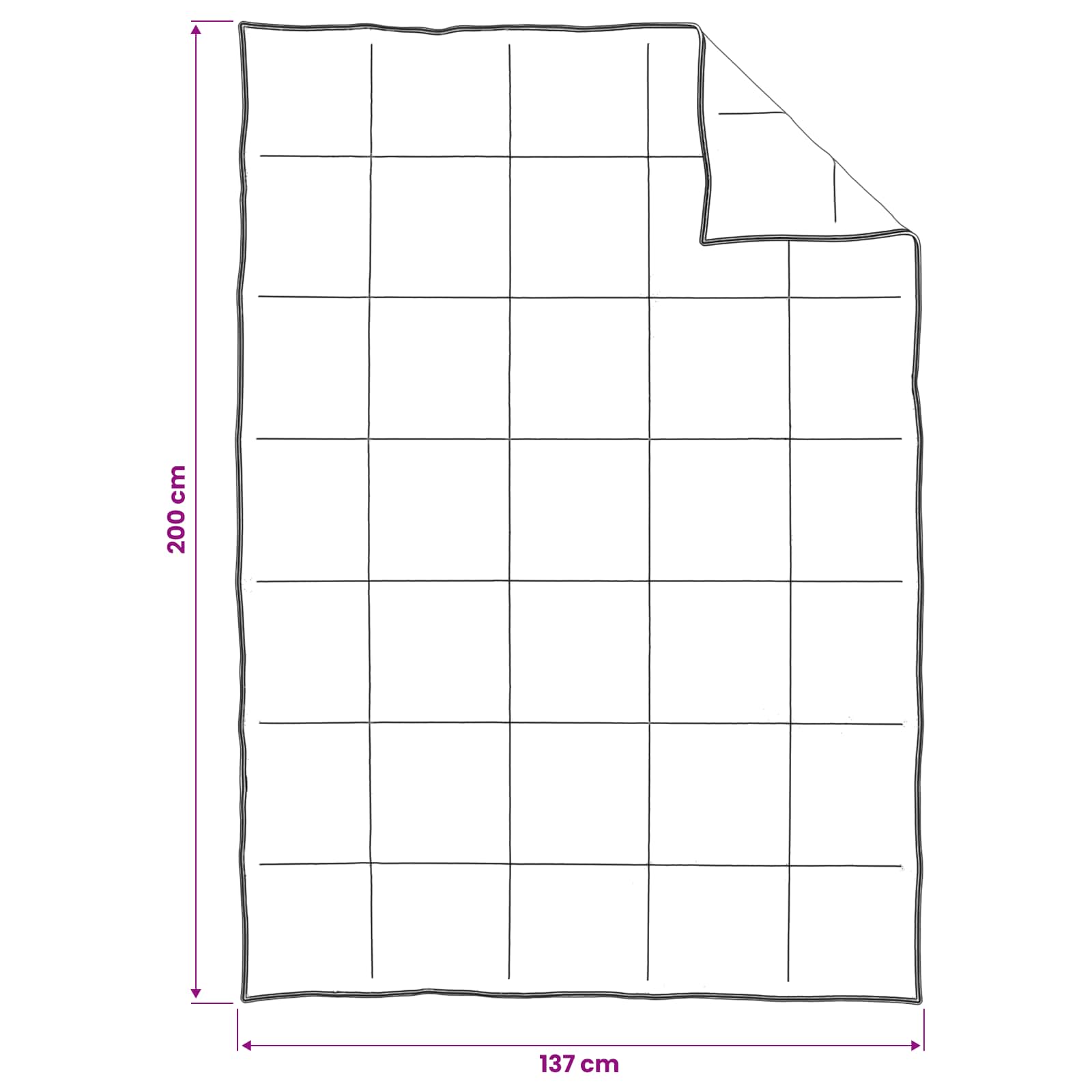 Set deka 2 kom. 137 x 200 cm Sve sezone Kapok vlakno Bež