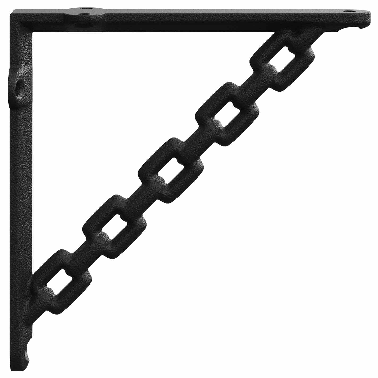 Nosači za zidne police 12 kom. Crna 10.5 x 10.5 x 3 cm Čelik