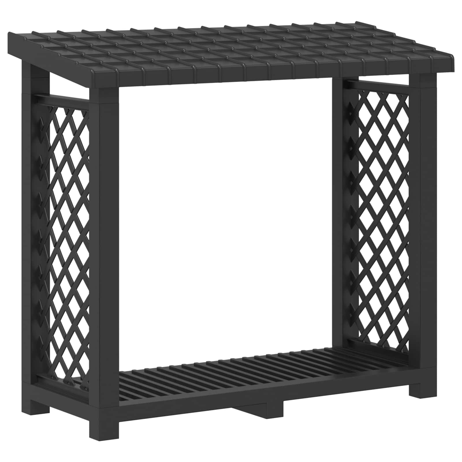 Drva za potpalu 114 x 46 x 101 cm PP Antracit