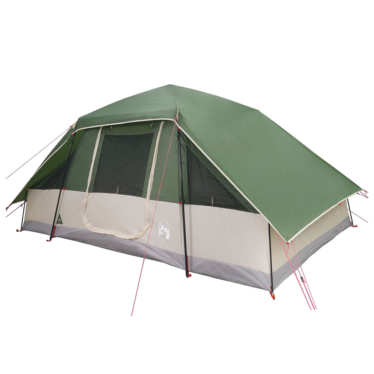 Obiteljski šator s tendom otporan na vodu 6-osobni Zelena