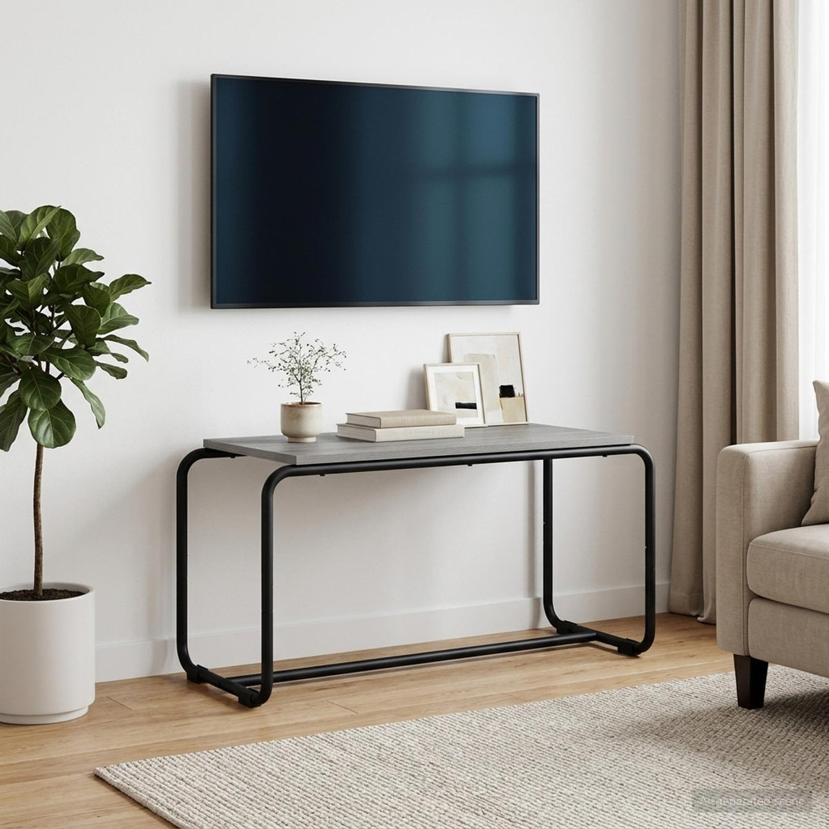TV stalak 80 x 35.5 x 42 cm Siva Sonoma Konstruirano drvo