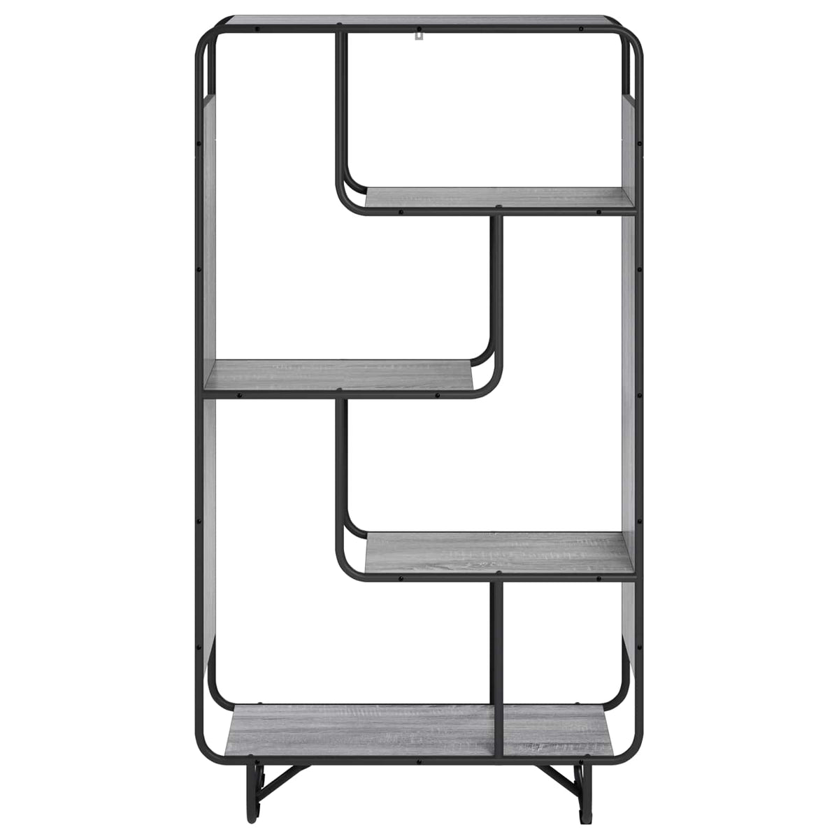 Visoka komoda Siva Sonoma Prerađeno drvo 80 x 37.5 x 144 cm
