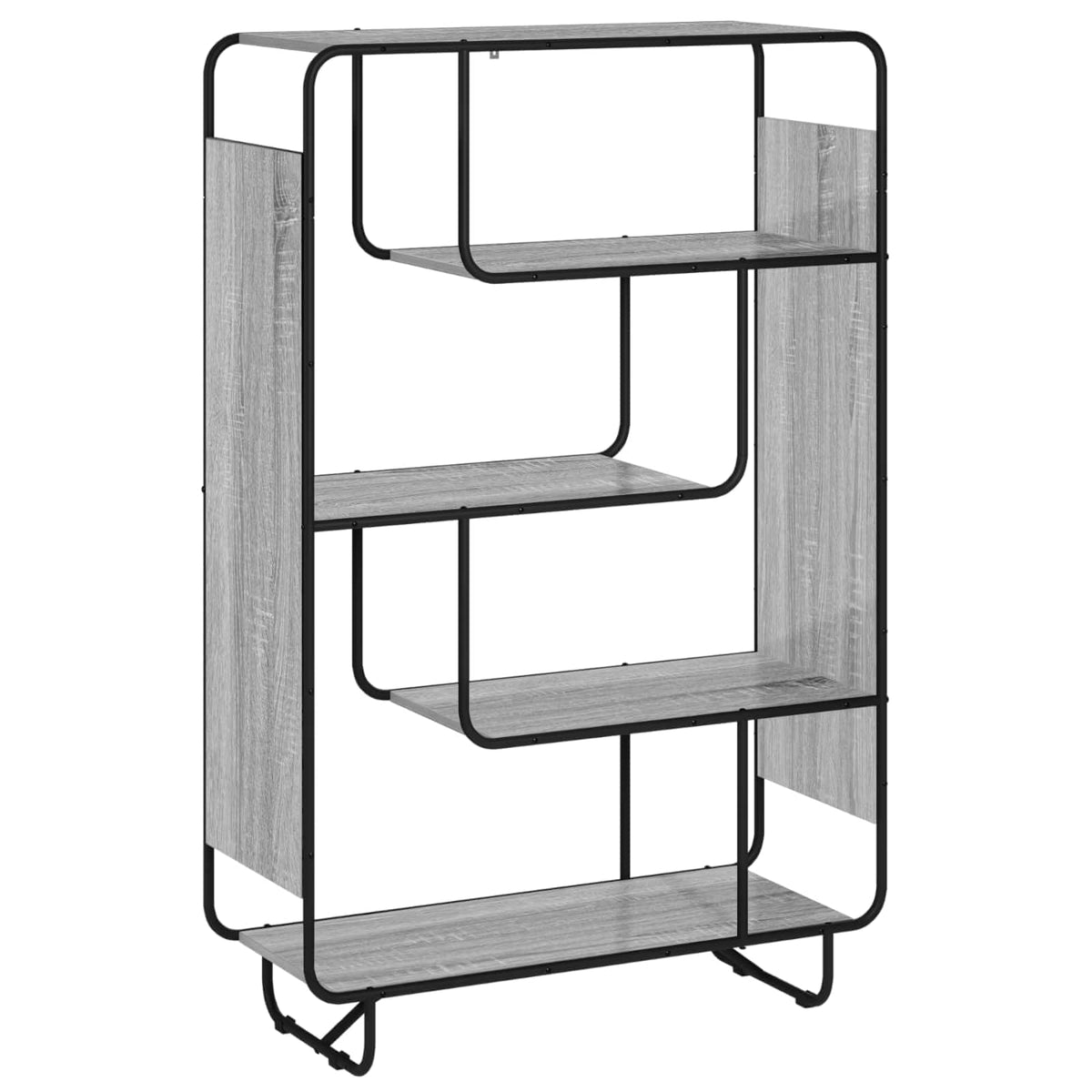 Visoka komoda Siva Sonoma Prerađeno drvo 93,5 x 37,5 x 144 cm