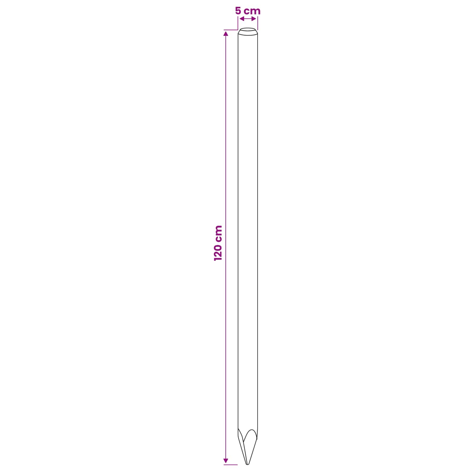Ograde 15 kom. Zelena 120 cm Masivna borovina