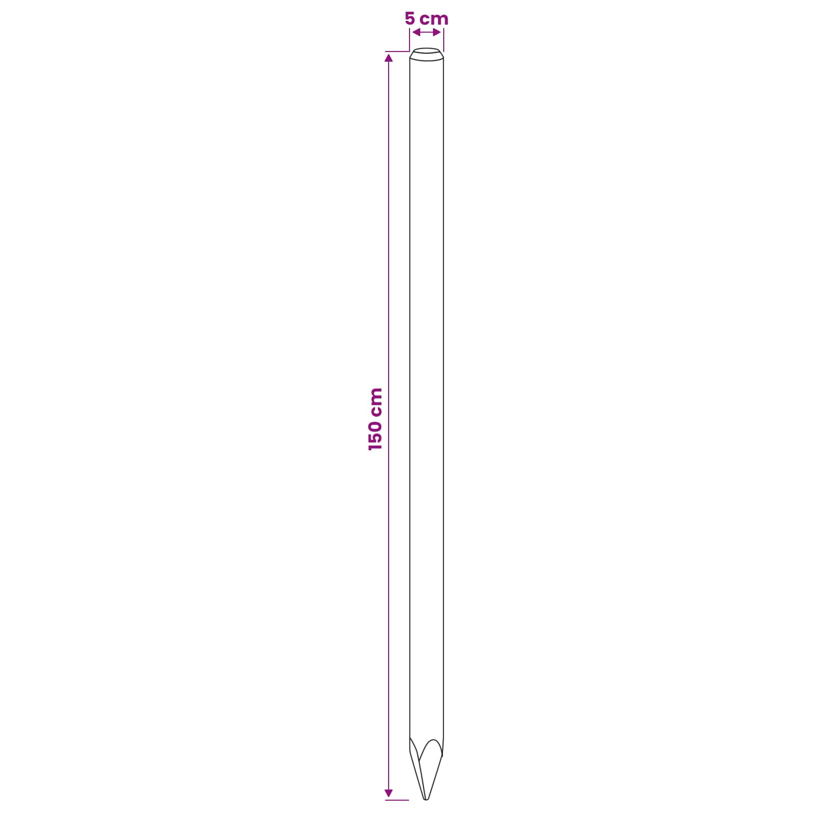 Ograde 12 kom. Zelena 150 cm Masivna borovina