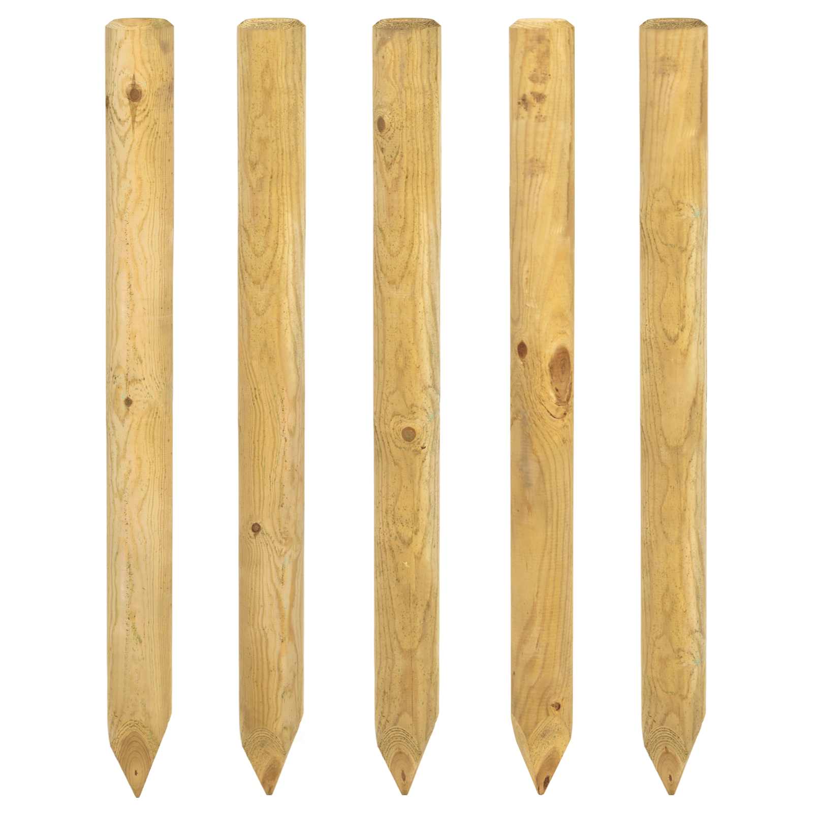 Ograde 5 kom. Zelena 100 cm Masivna borovina