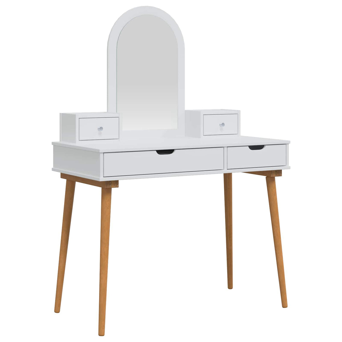 Set toaletnog stolića FAUSKE 4 kom. Bijela 100 x 50 x 143 cm