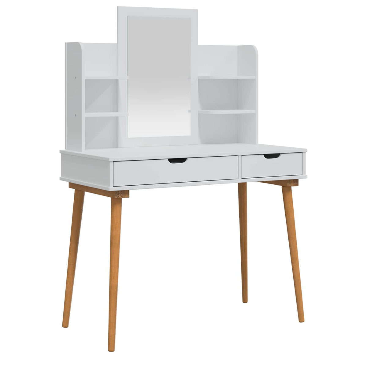 Set toaletnog stolića FAUSKE 4 kom. Bijela 100 x 50 x 143 cm