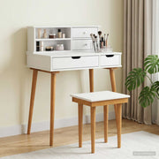 Set toaletnog stolića FAUSKE 3 kom. Bijela 76 x 50 x 103,5 cm