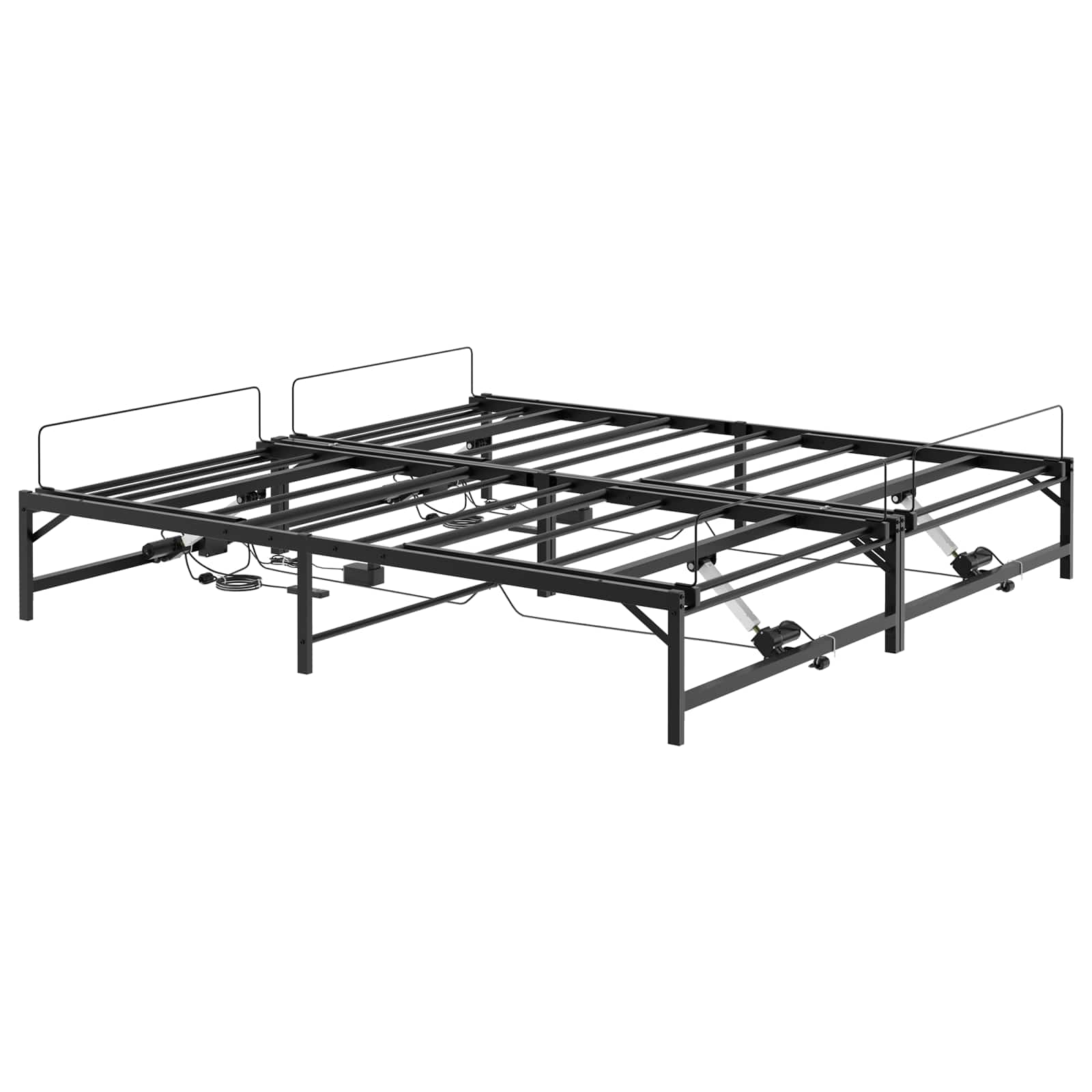 Električni podesivi okvir kreveta Crna 96 x 200 cm Čelik