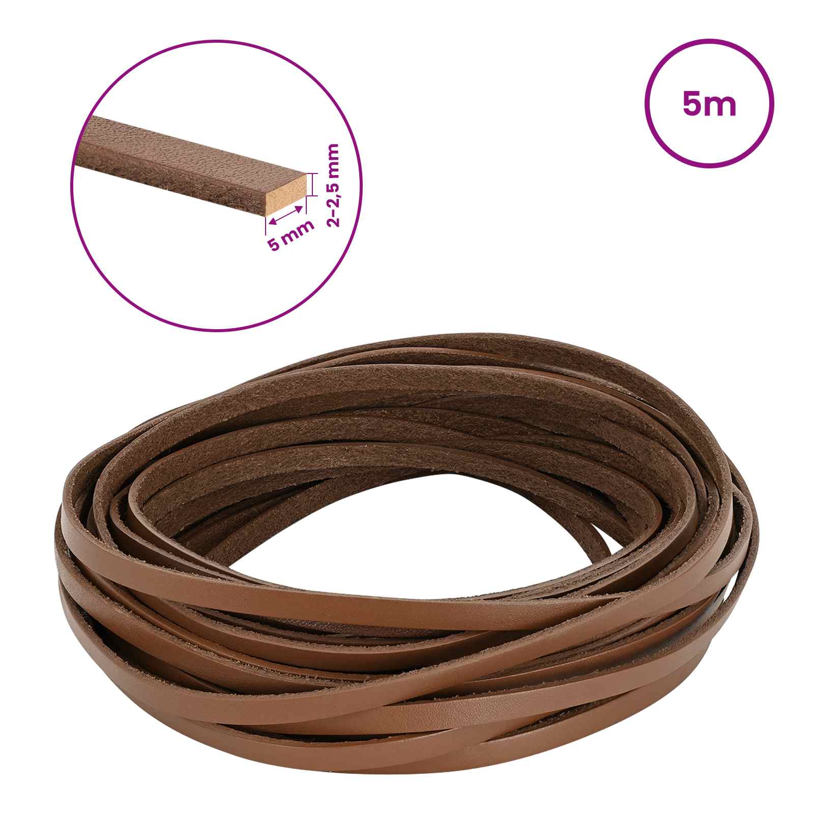 Kožni Remen Smeđa 500 x 0,5 cm Koža
