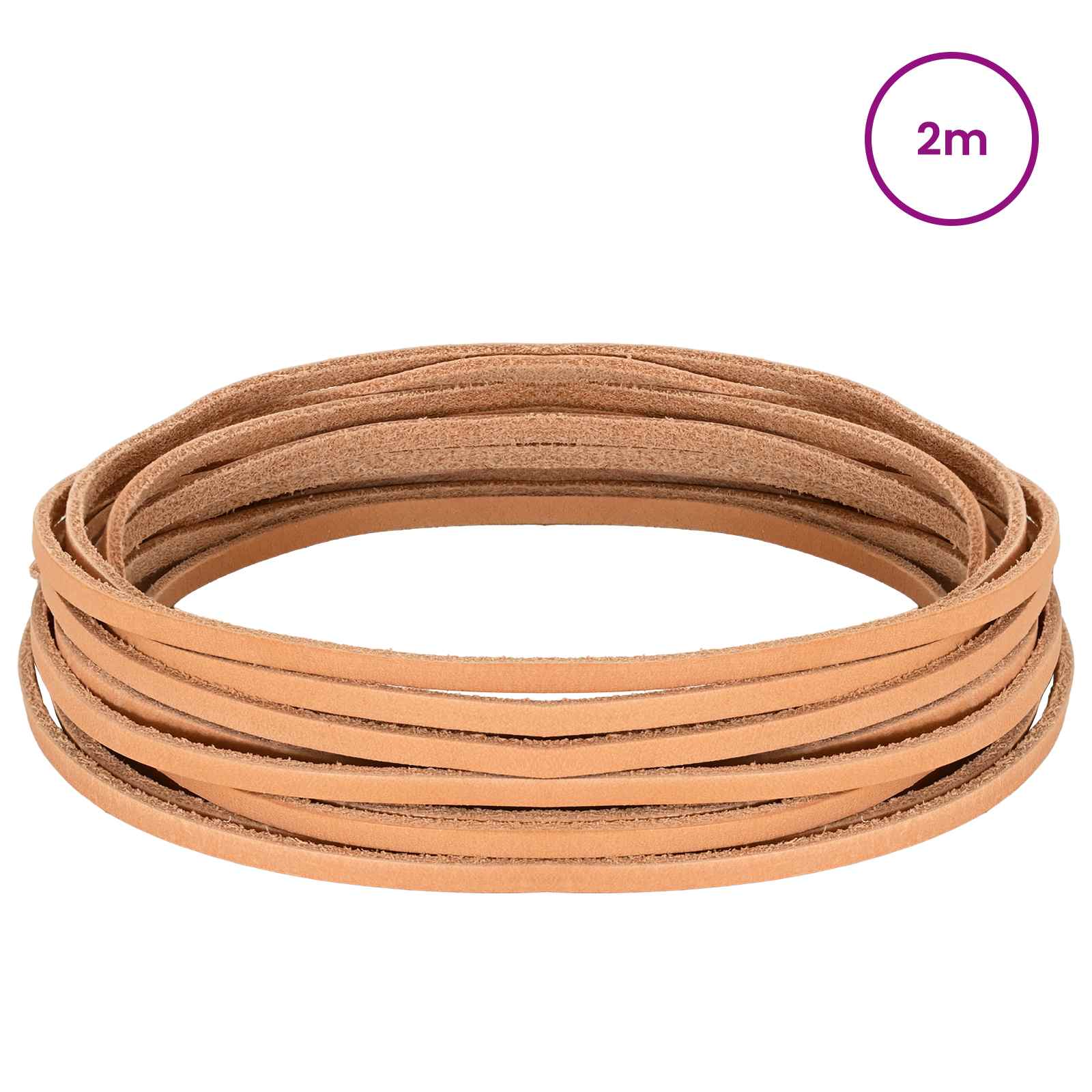 Kožni Remen Svijetlosmeđa 200 x 0,4 cm Koža