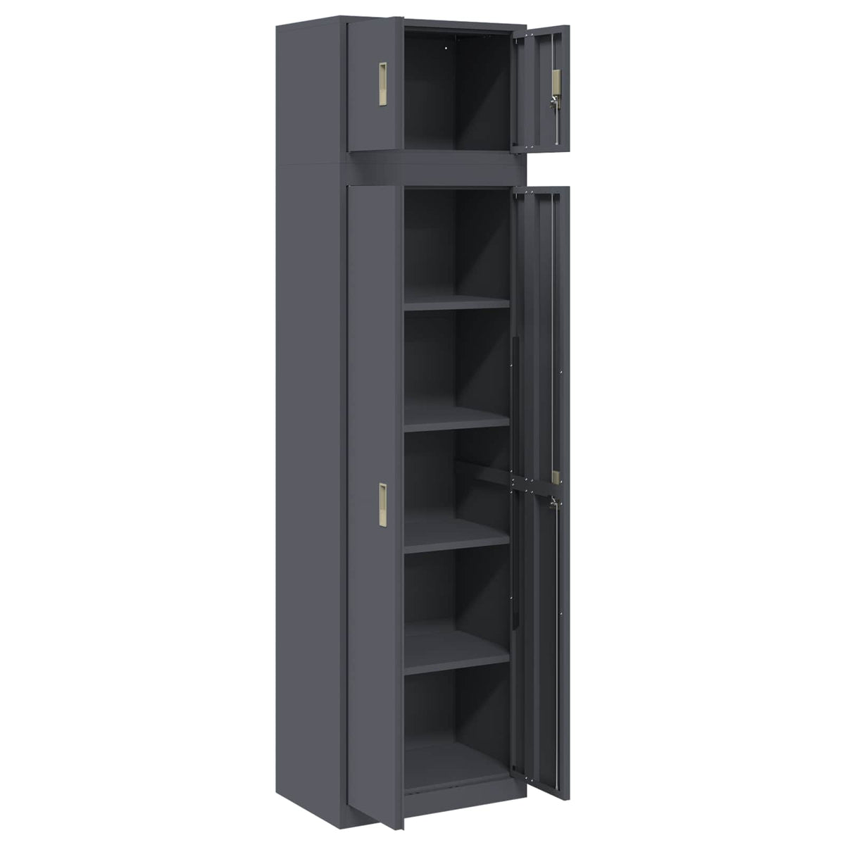Ormarić za pohranu 2 kom. Antracit 60 x 40 x 220 cm Čelik