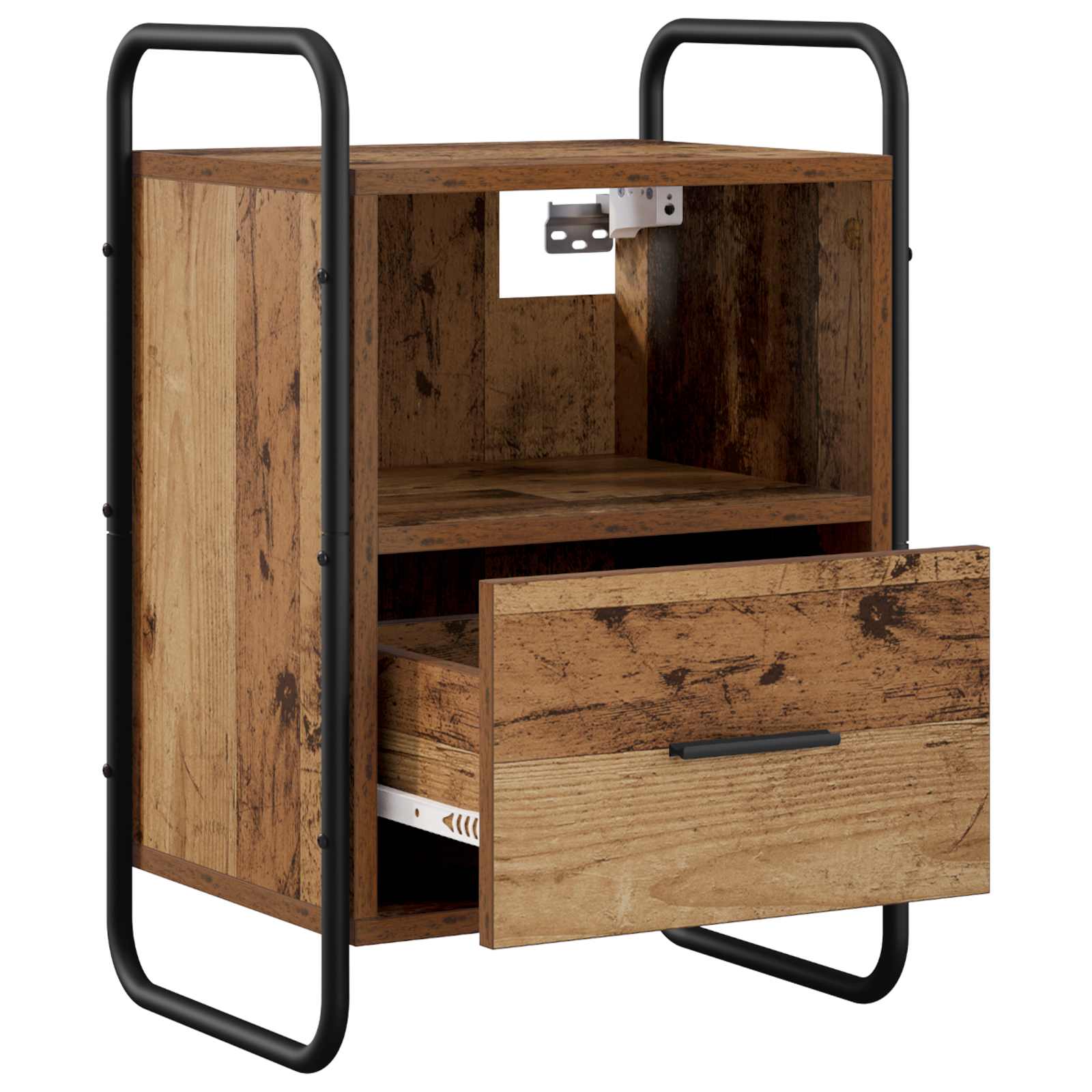 Viseći Noćni Ormar Staro drvo 40 x 30 x 60 cm Konstruirano drvo