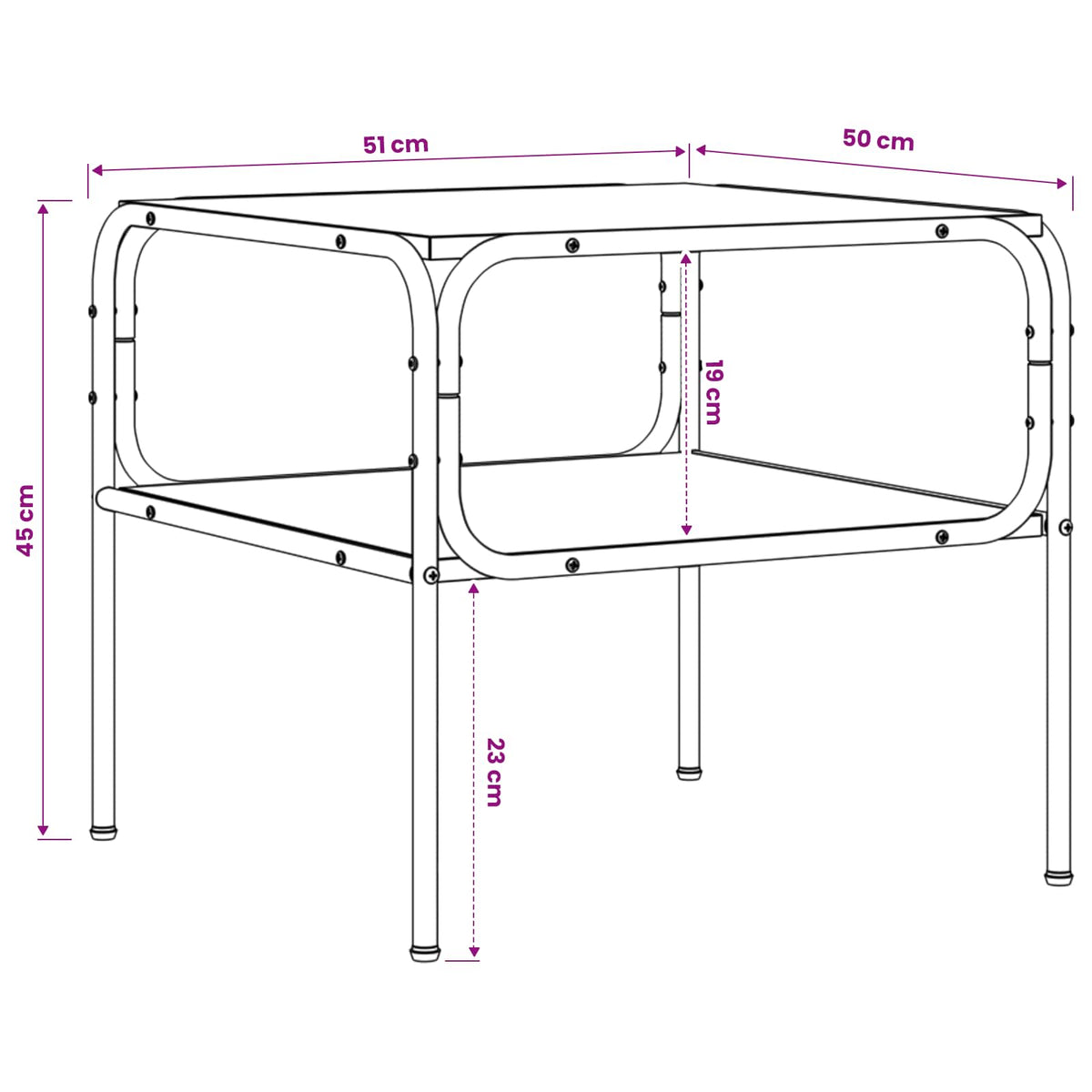 Bocni stol Staro drvo 100 x 50 x 46 cm Konstruirano drvo