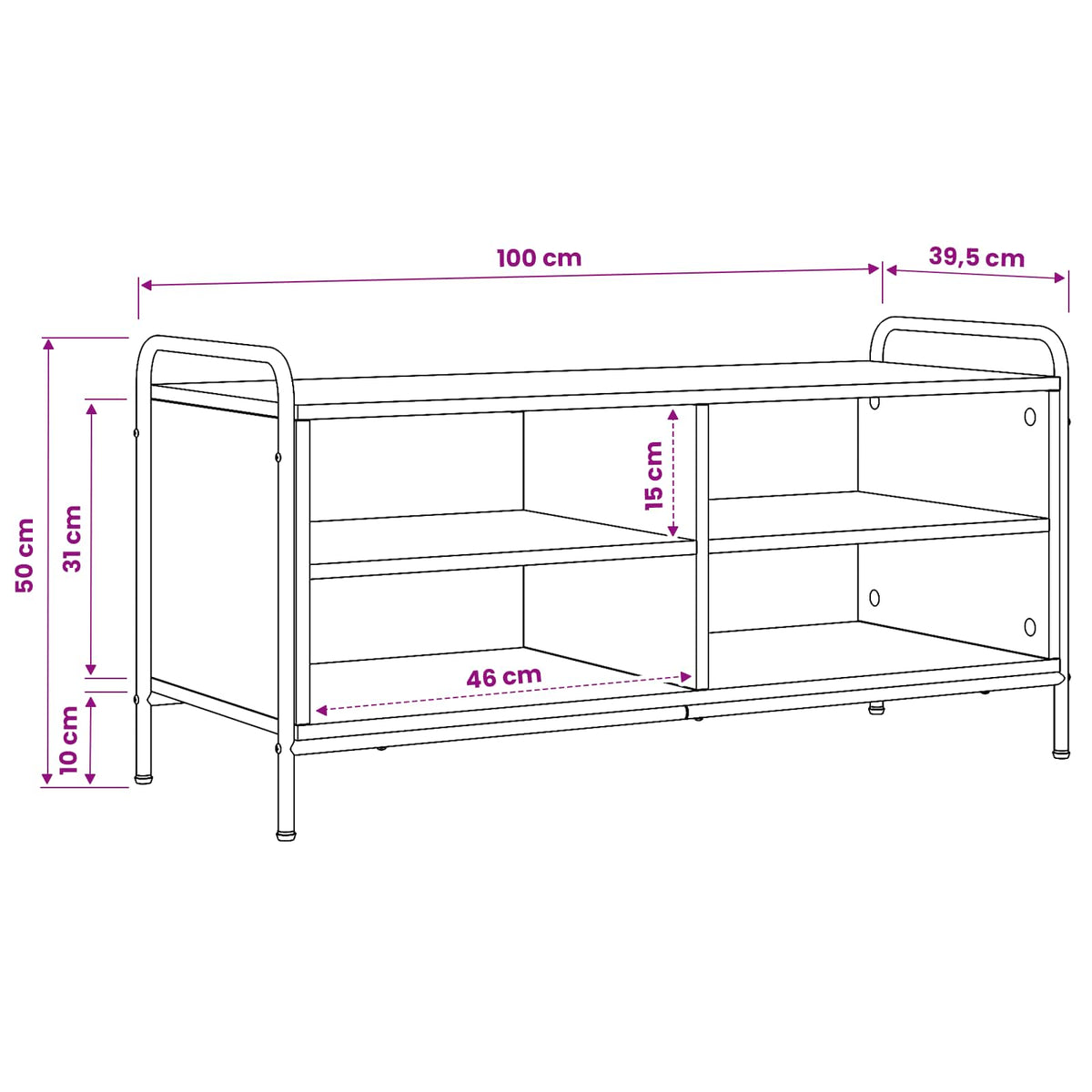 TV ormar 140 x 39,5 x 50 cm Hrast artisan Konstruirano drvo