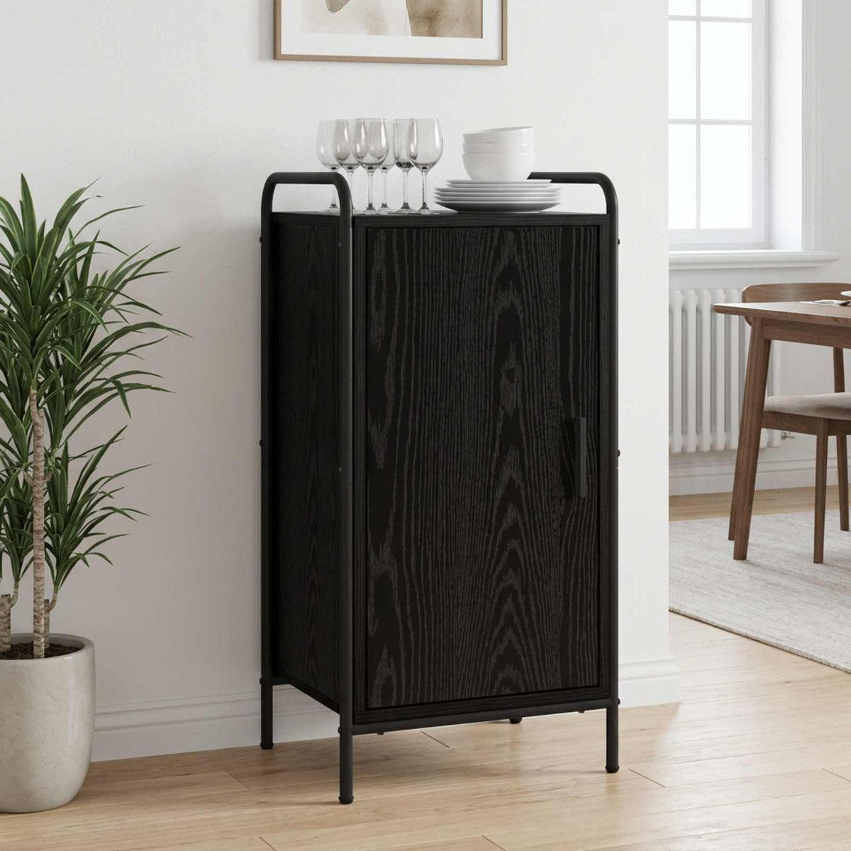 Kreveta Crni hrast 97 x 33 x 81 cm Konstruirano drvo