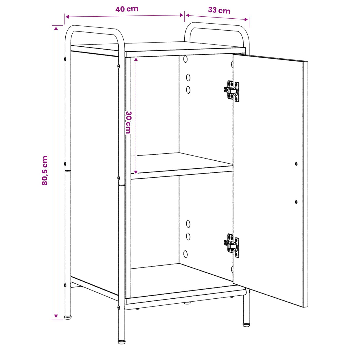 Kreveta Crni hrast 97 x 33 x 81 cm Konstruirano drvo